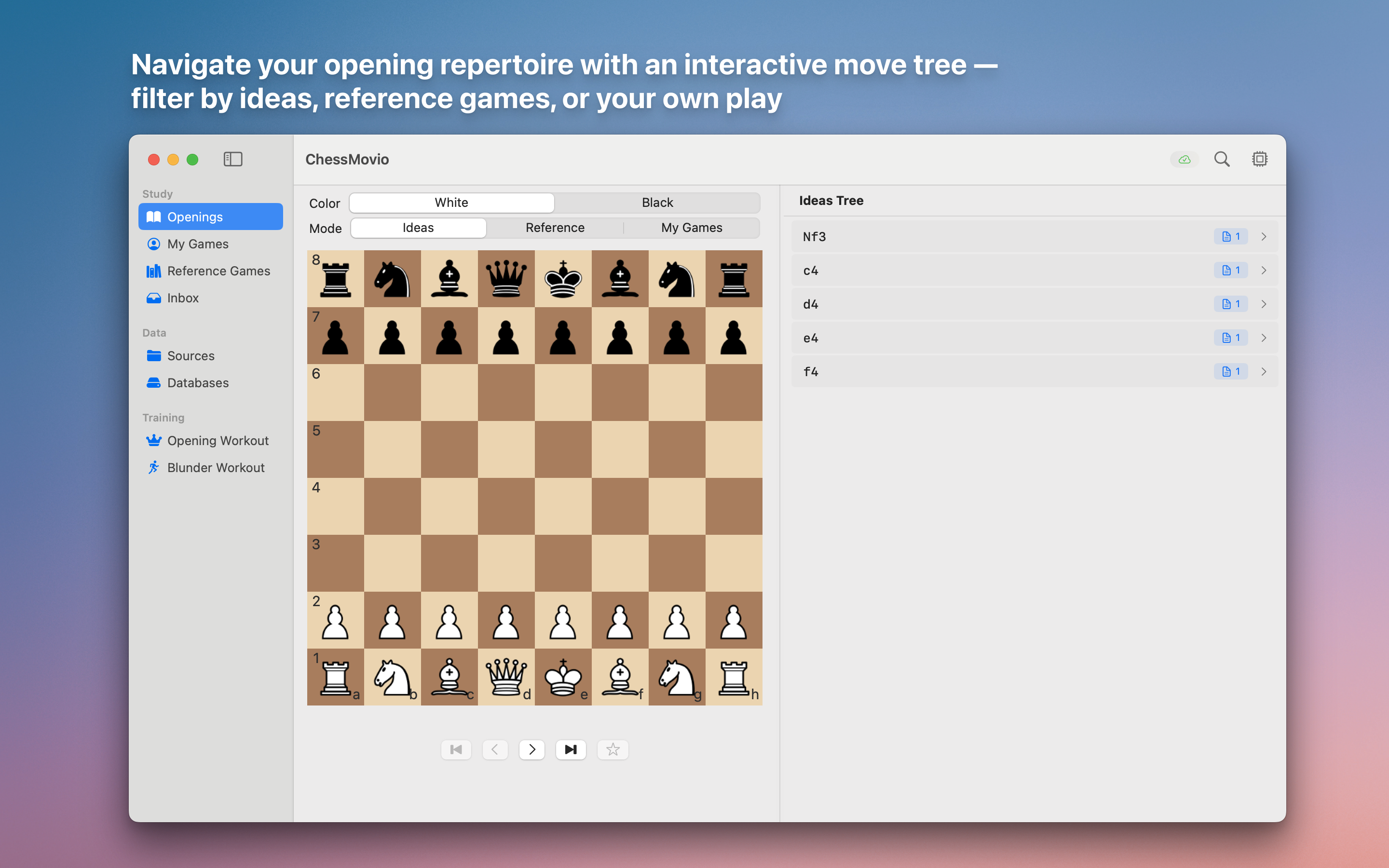ChessMovio macOS screenshot 1